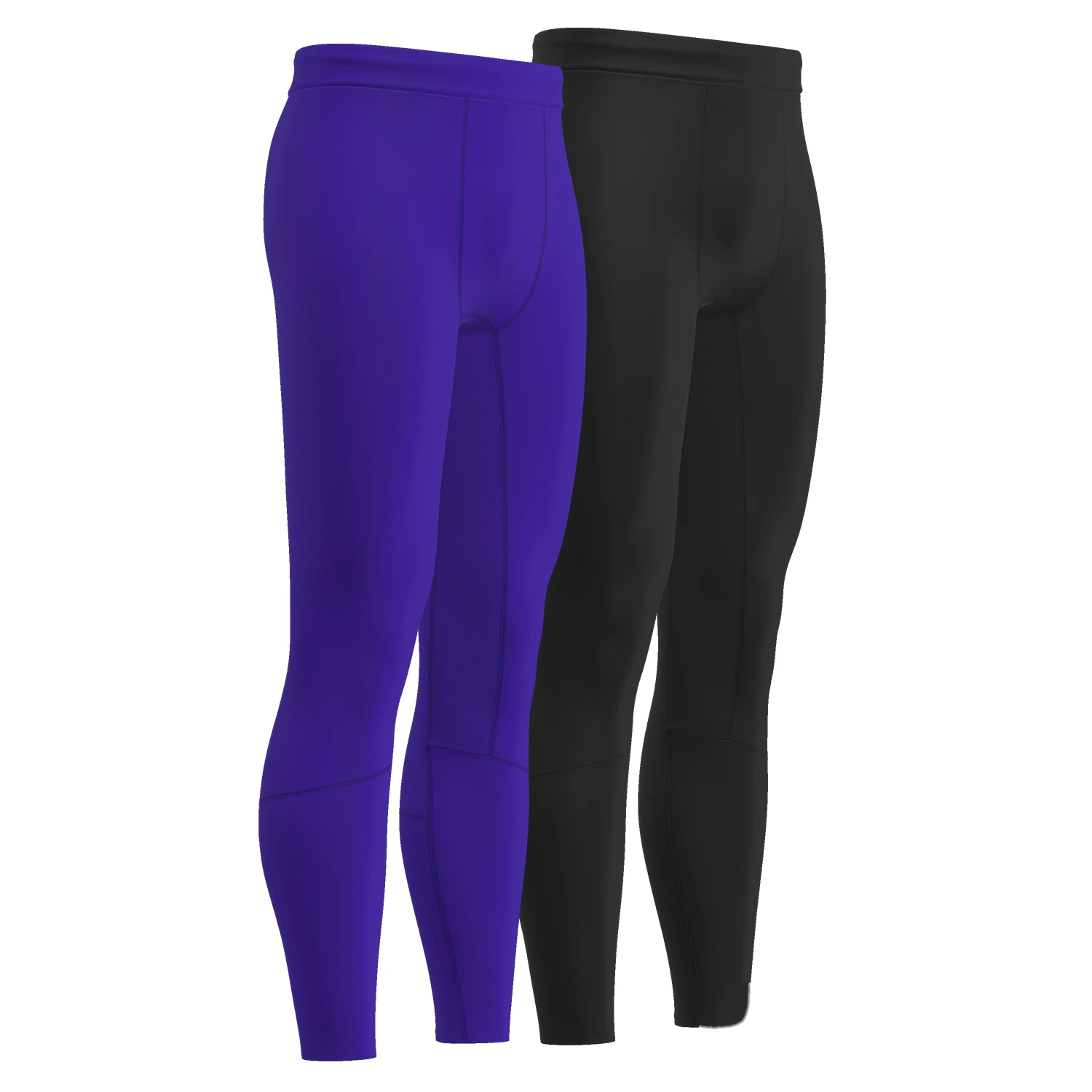 Mens compression pants athletic base layer tights mesh leggings detail
