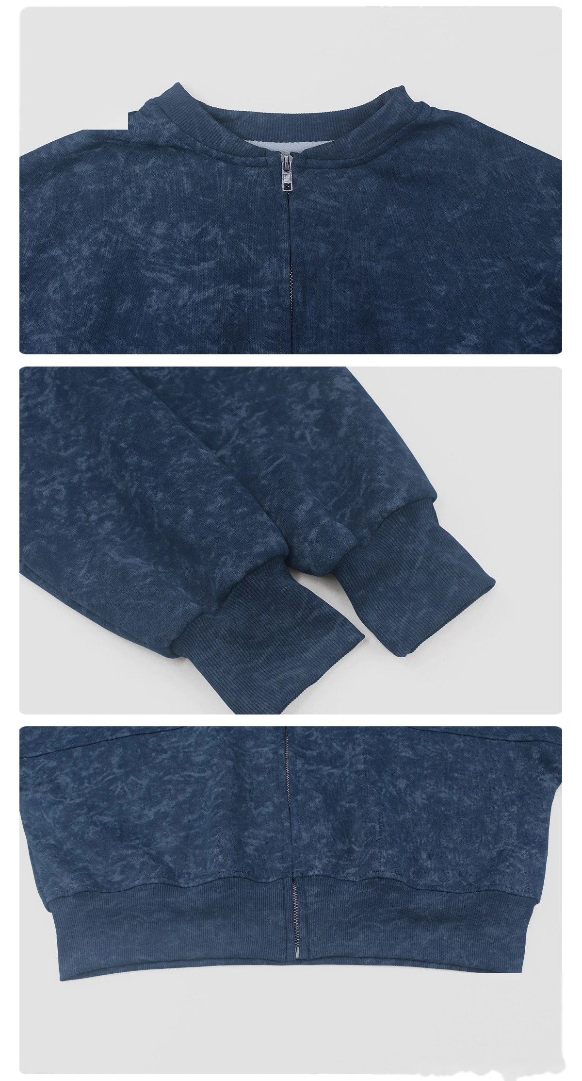 Custom Women's EU-US Print Sport Cardigan | Winter New Zip Stand-Collar, Running & Fitness detail