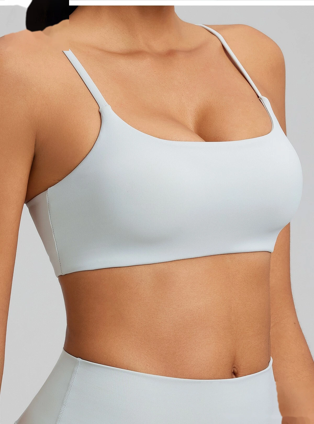 Custom yoga vest with chest pad sexy beauty back bra sports fitness bra women detail
