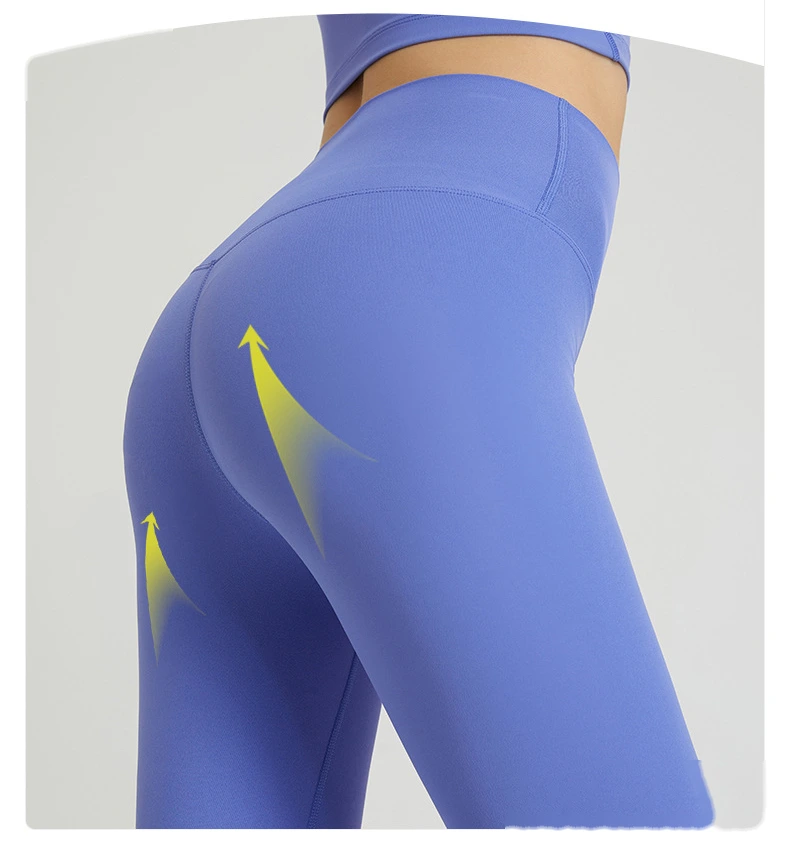 Women high waist leggings tummy control high stretch yoga pants detail