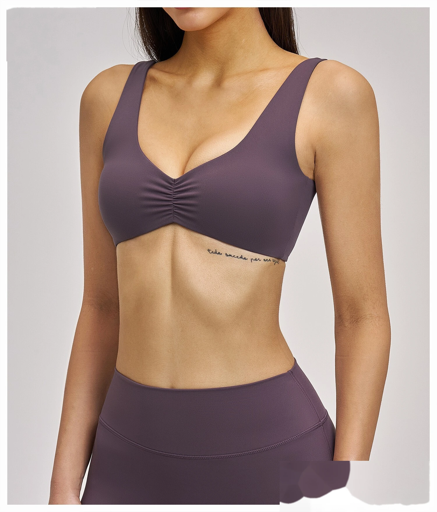 Women’s Custom Sports Bra Sexy Back Yoga Bra Workout Running Fitness Shorts Yoga Set detail