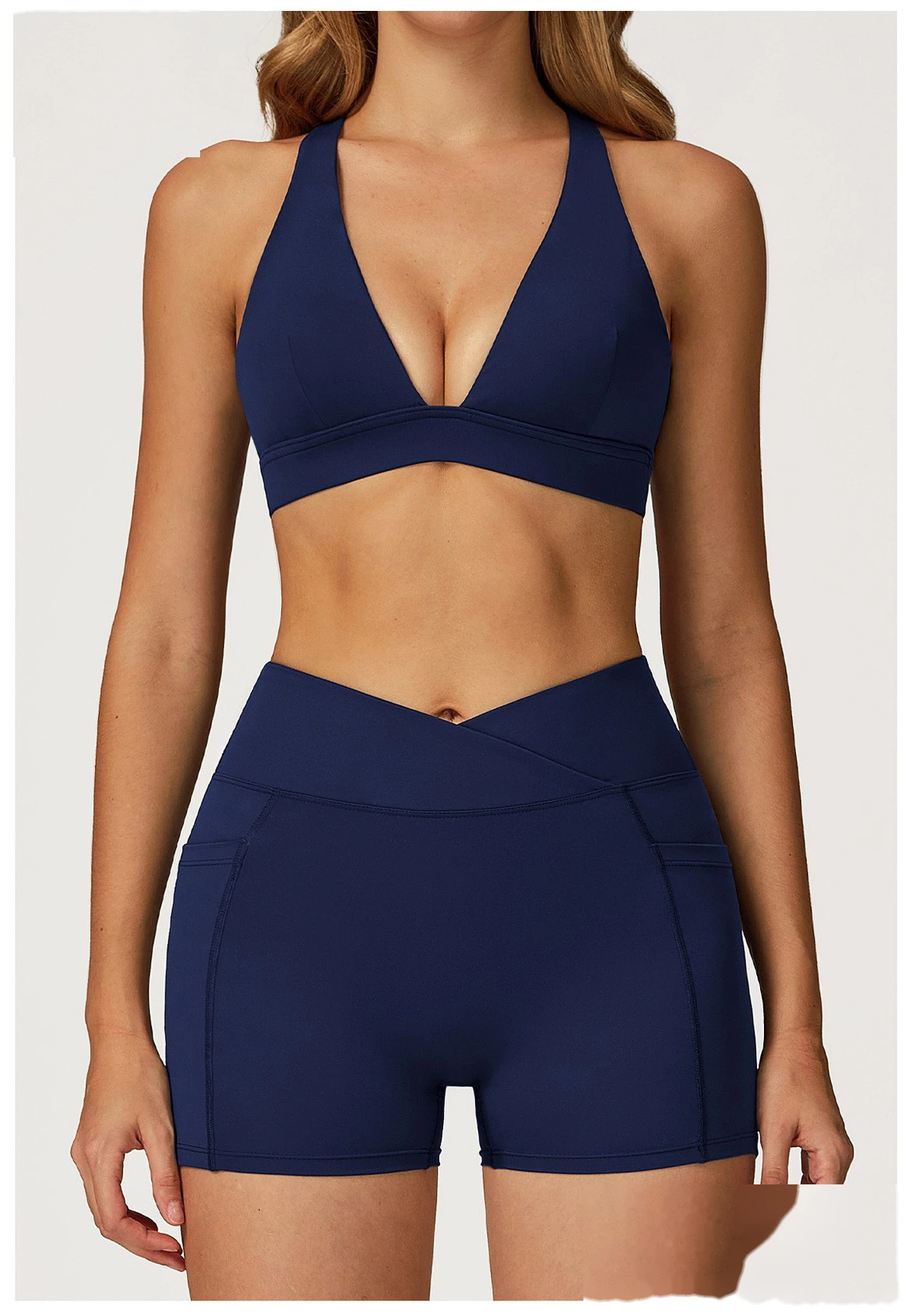 Custom-made yoga bra cross back high sense sports bra women running fitness sports bra detail