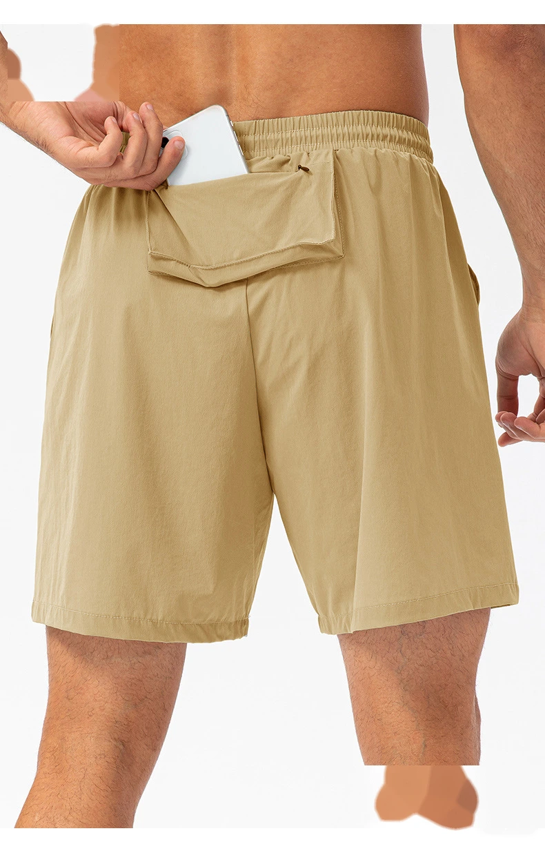 Customized men's summer loose running fitness shorts light and breathable quick-drying leisure sports pants. detail