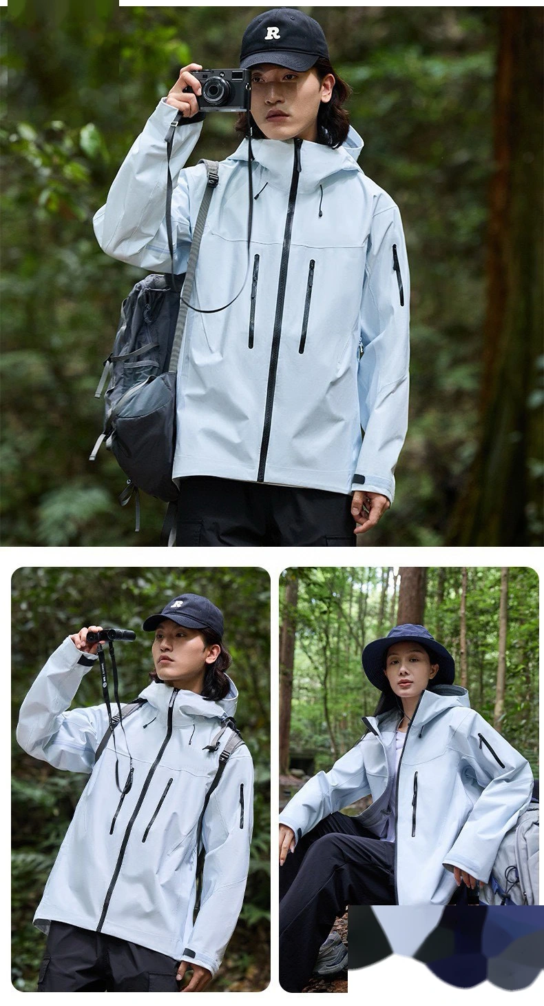 Customized men's and women's outdoor jackets, casual couples' jackets are loose, windproof and waterproof. detail