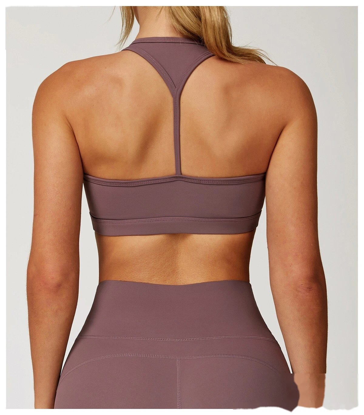 Customized beauty back yoga bra quick-drying sports bra running fitness bra detail