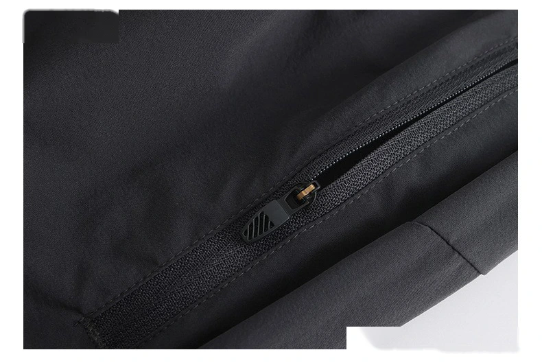 Customized nylon woven men's multi-pocket and multi-functional outdoor running quick-drying pants detail