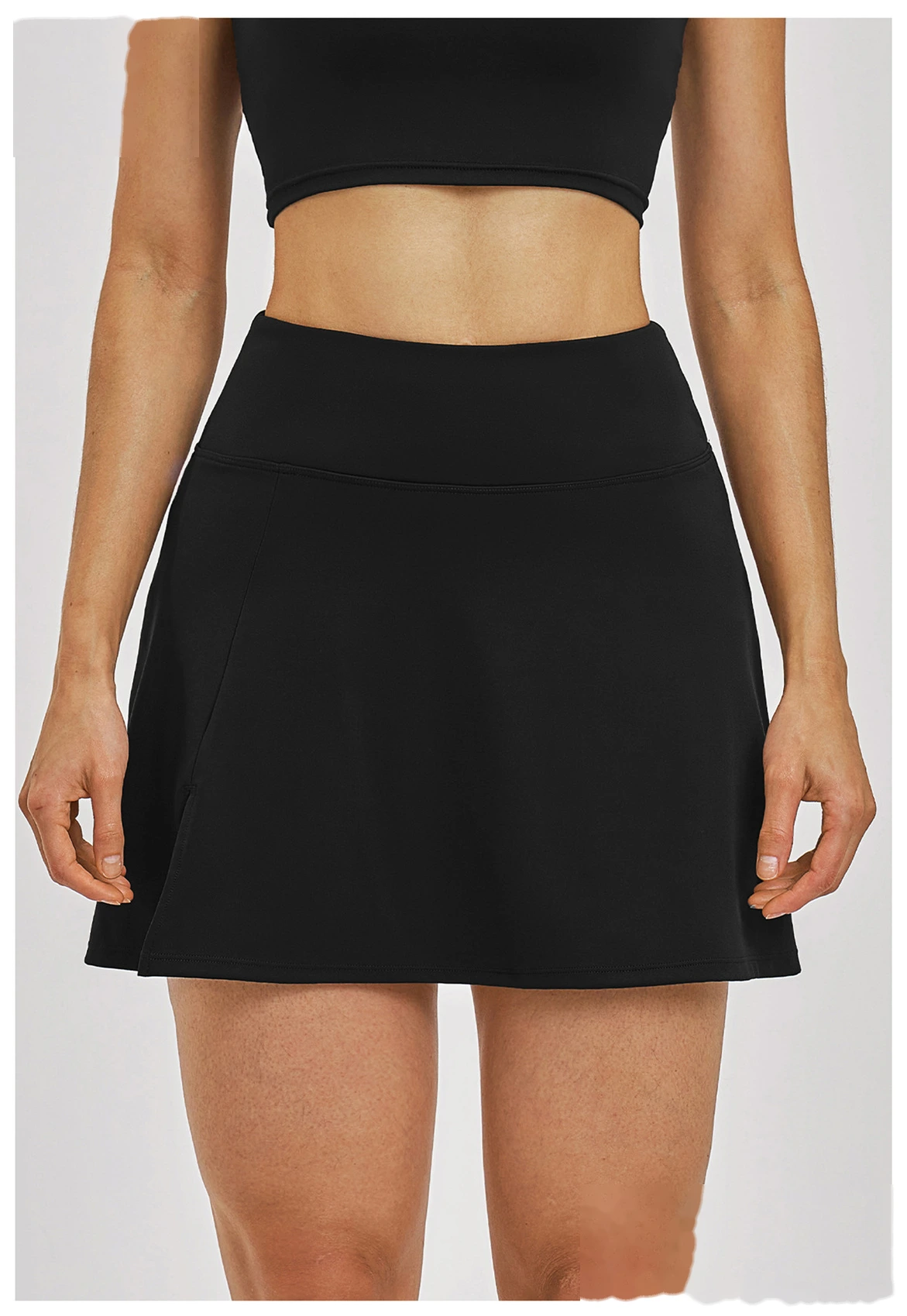 Custom Women’s A-Line Tennis Skort Anti-Exposure Liner Shorts Quick Dry Running Sports Skirt detail