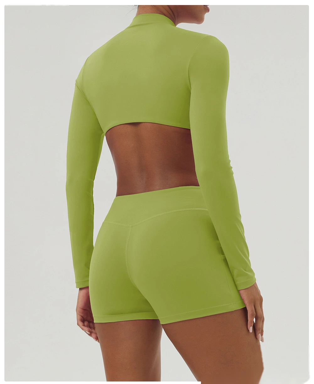 Quality Customized hollow waist long sleeve yoga clothes jumpsuit women's fitness clothes Manufacturer detail