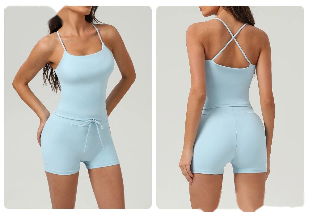 Beautiful back cross yoga jacket vest sports fitness clothes jacket running yoga clothes jacket vest detail