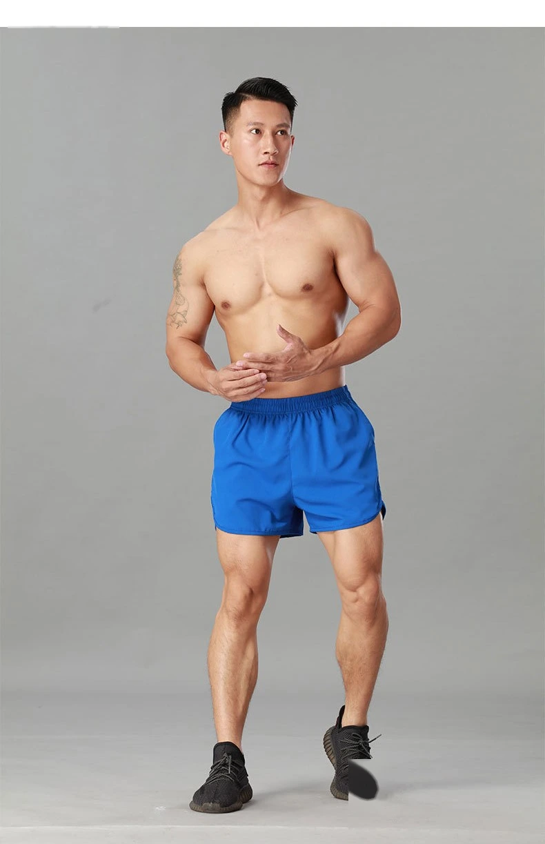 Sports 2 in 1 marathon training running quick dry loose athletic shorts detail