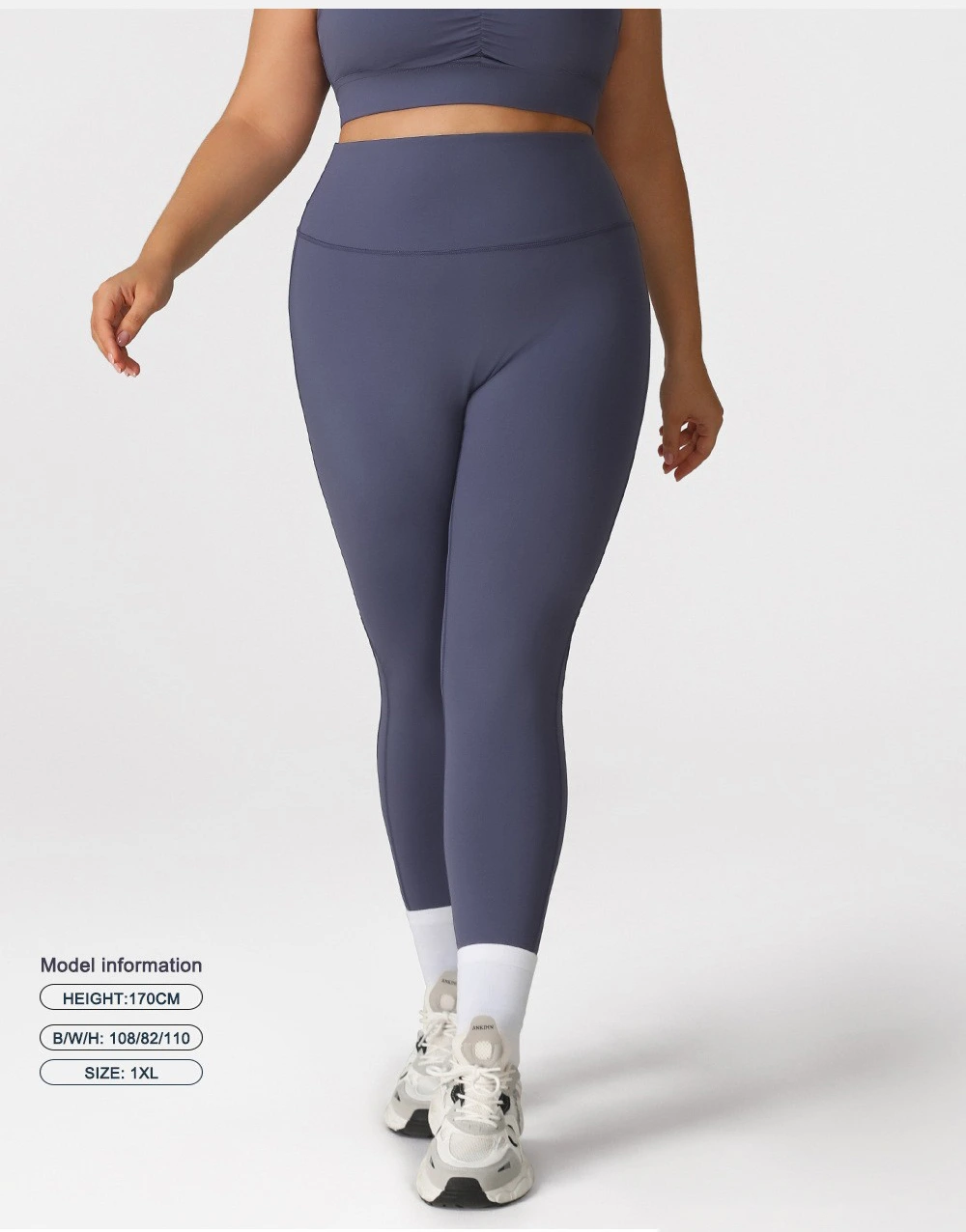 Custom-made plus-size fitness pants women's high waist and hip lifting tights wear running quick-drying yoga pants. detail