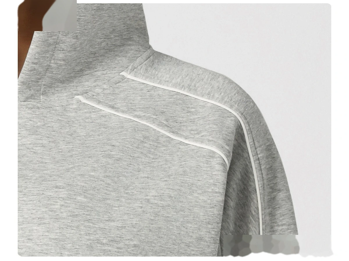 Customized autumn and winter loose, thickened casual sports running hooded long-sleeve training fitness sweatshirt detail