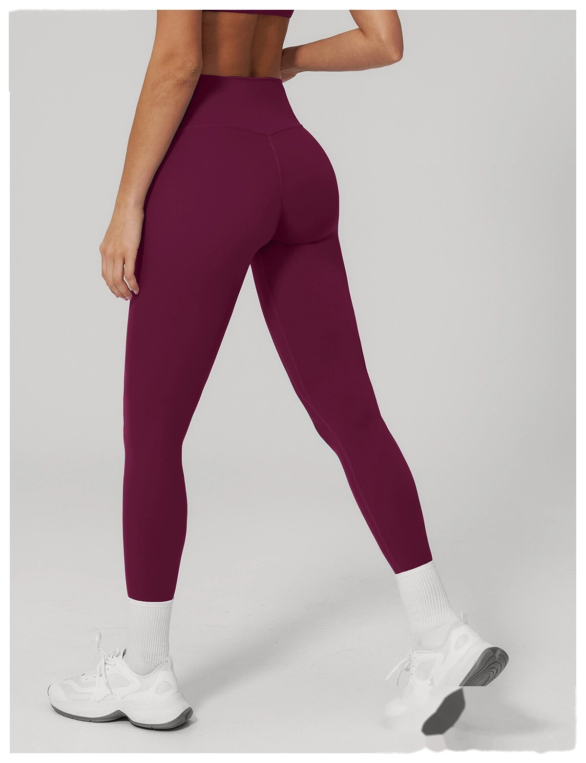 Custom Women's Beauty Back Sports Bra High Waist Butt Lifting Yoga Leggings 2 Piece Workout Set detail