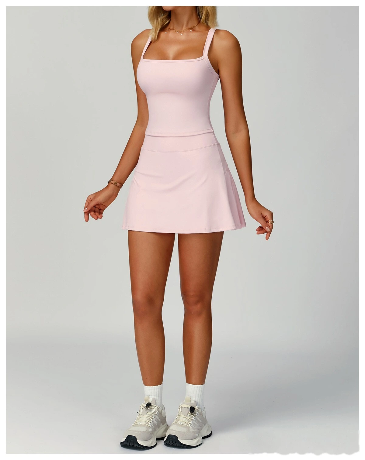 Customized sports skirt anti-exposure skirt pocket skirt women's tennis skirt yoga fitness suit detail