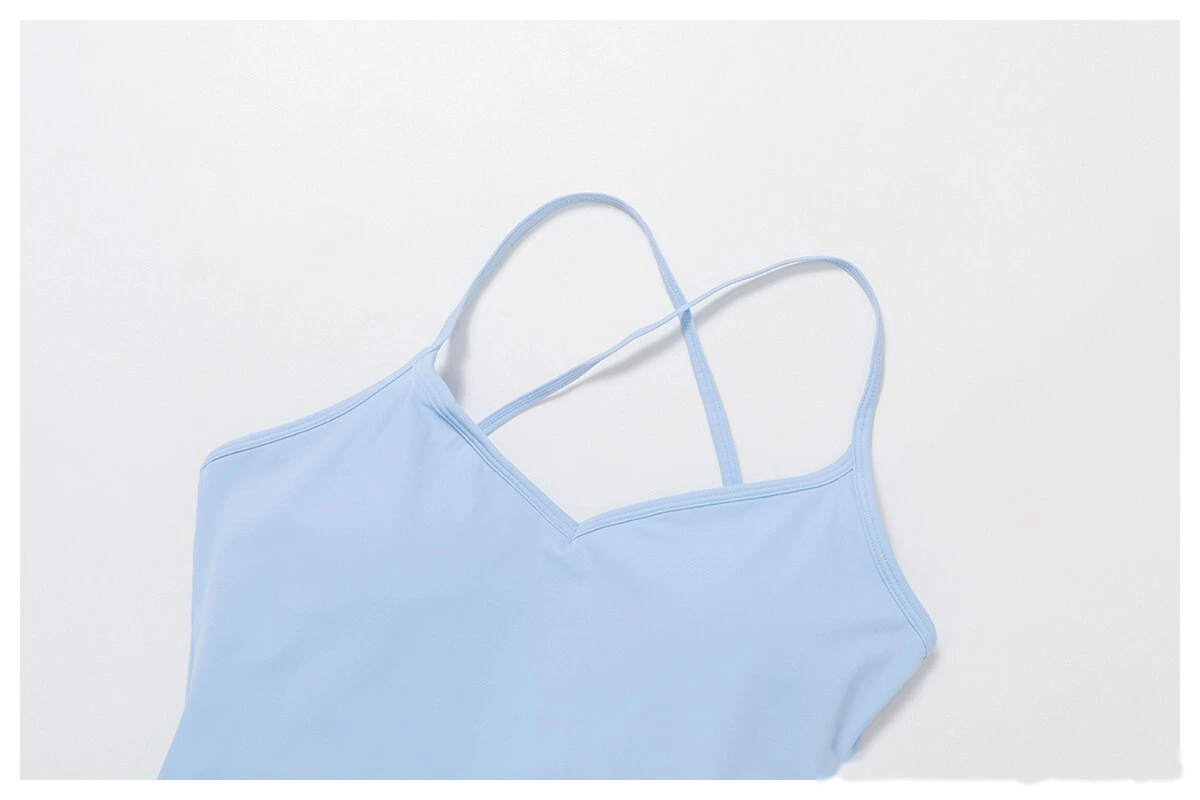 Customized cross-back tennis skirt anti-exposure sports skirt casual running sports dress detail