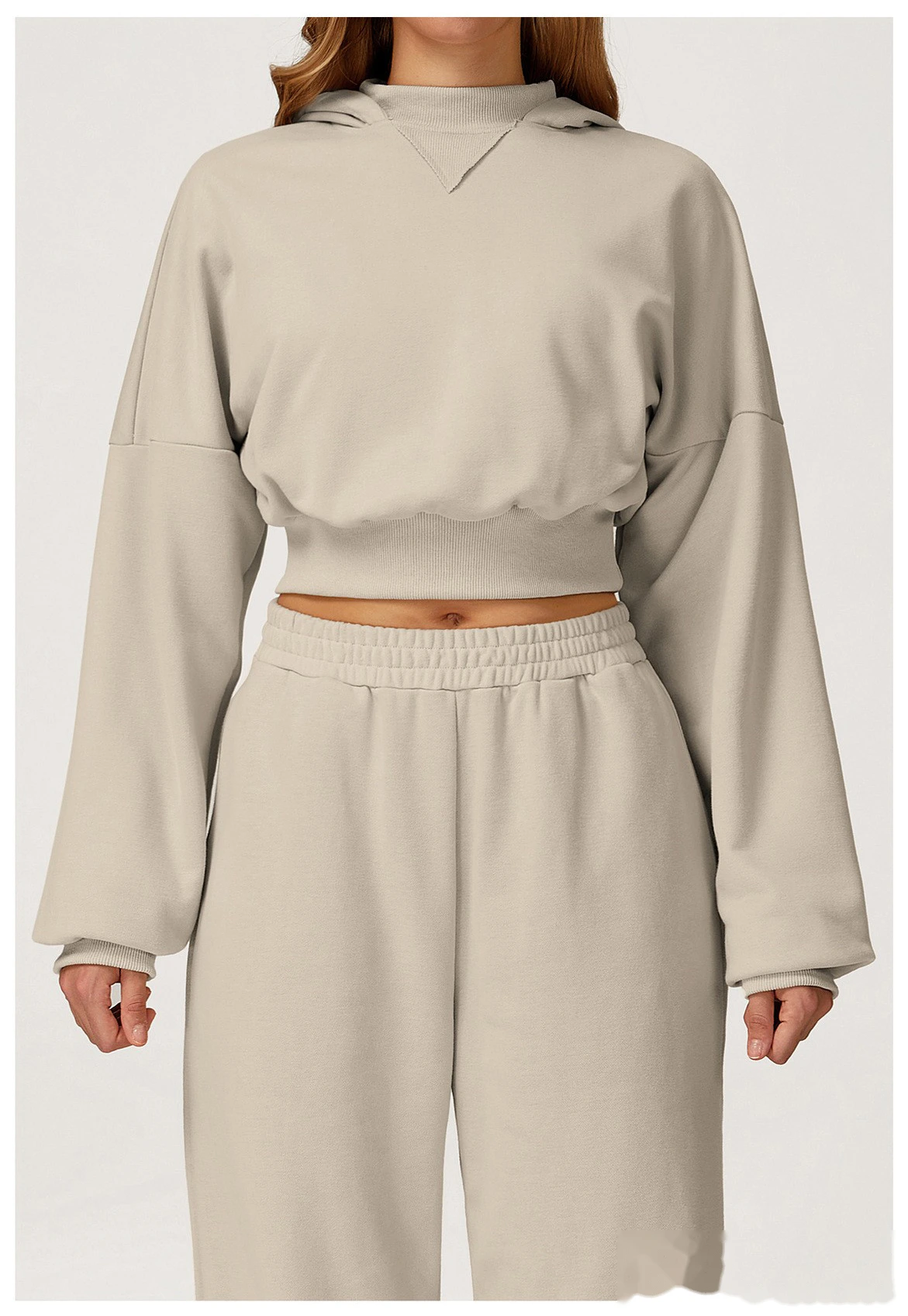 Custom fashion hooded sweater autumn and winter casual loose coat women's outdoor sportswear detail