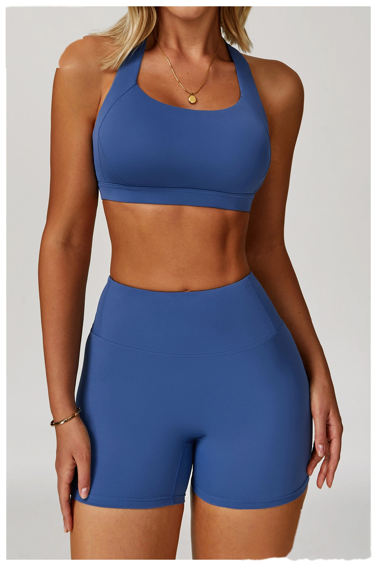 Custom tight yoga vest sports bra high-intensity Pilates running outdoor fitness clothes women - allni detail