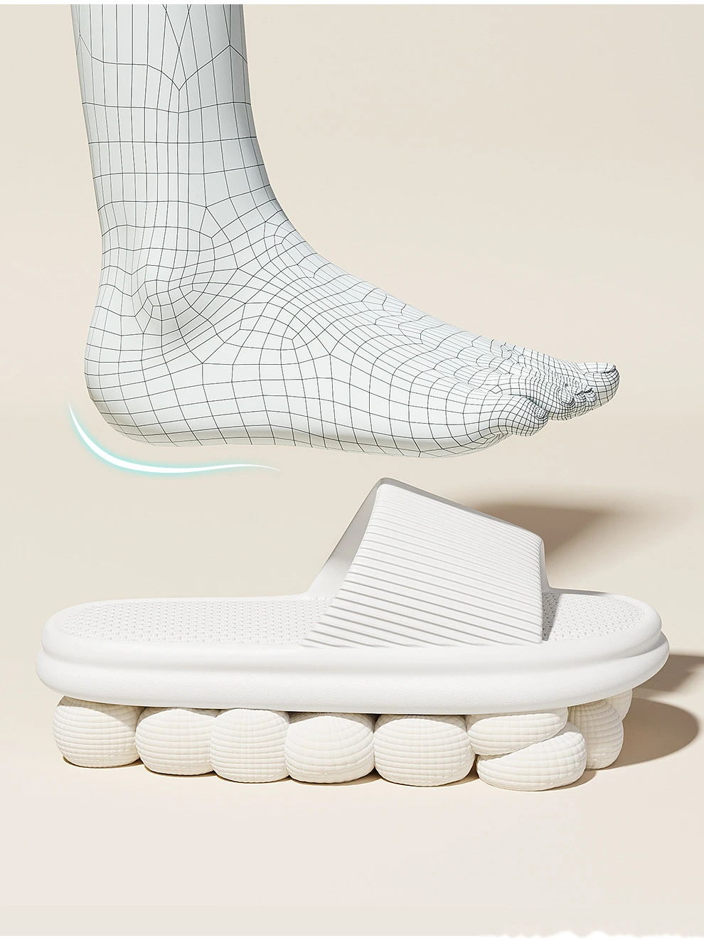 Customized EVA slippers wear home leisure sports non-slip soft-soled sandals and slippers. detail