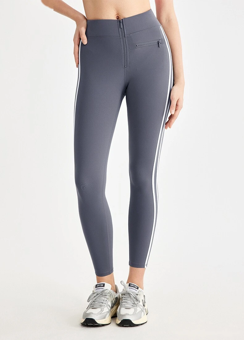 Customized side striped tight-fitting high-elastic yoga pants fitness pants women detail
