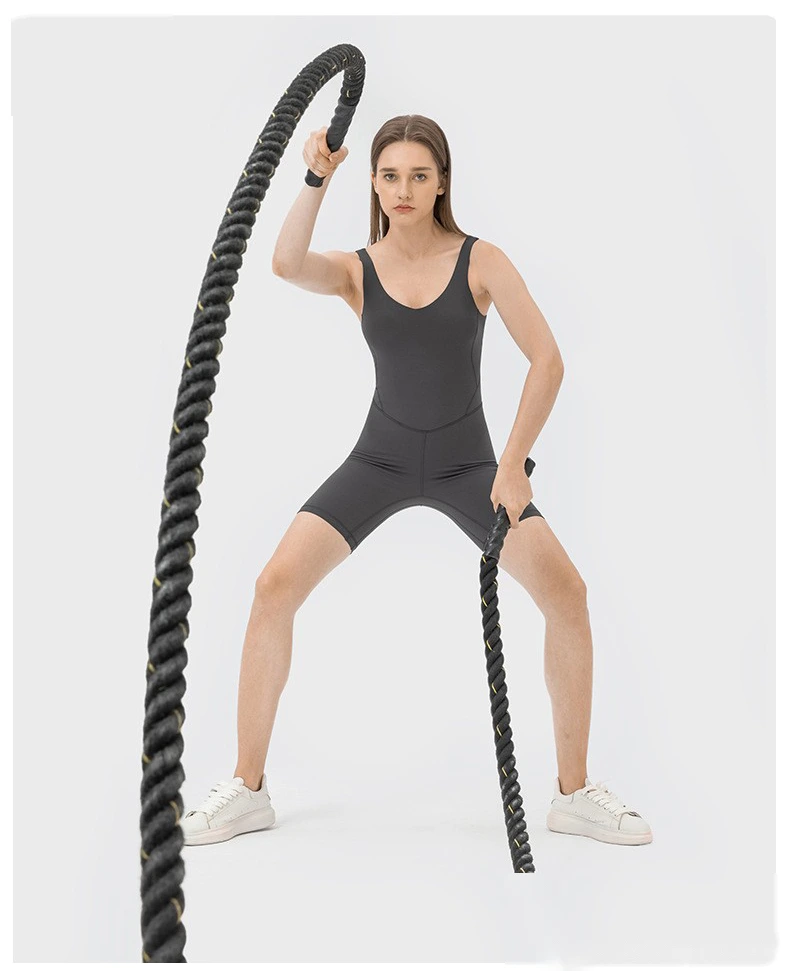 Double 6-shaped jumpsuit for women's abdomen and hip lifting yoga Pilates jumpsuit detail