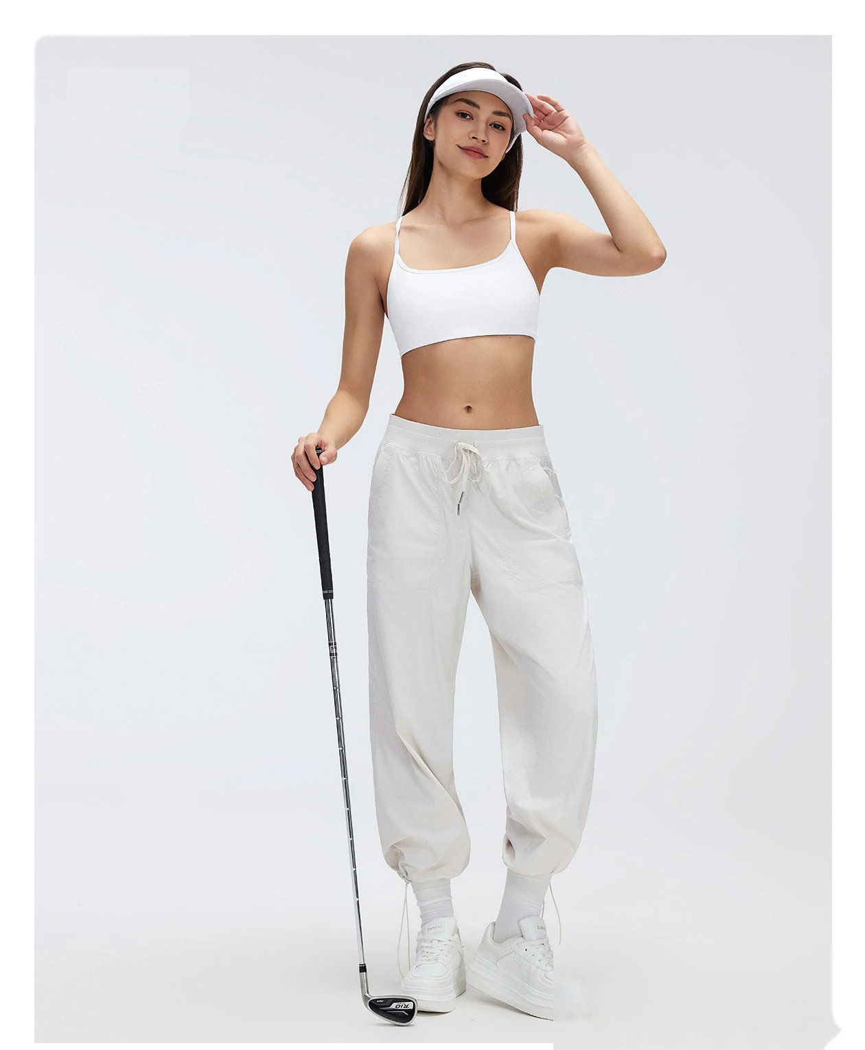 Custom Women's Lightweight Quick Dry Athletic Pants Loose Fit 2-Wear Joggers Sweatpants for Workout Running detail