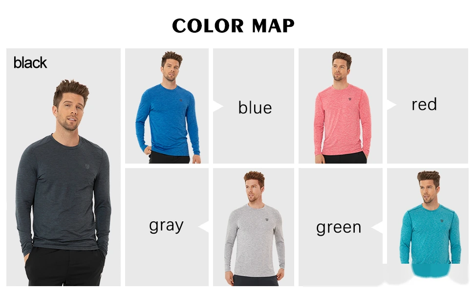 UPF outdoor men's running fitness training sunscreen quick-drying breathable round neck long sleeve T-shirt detail