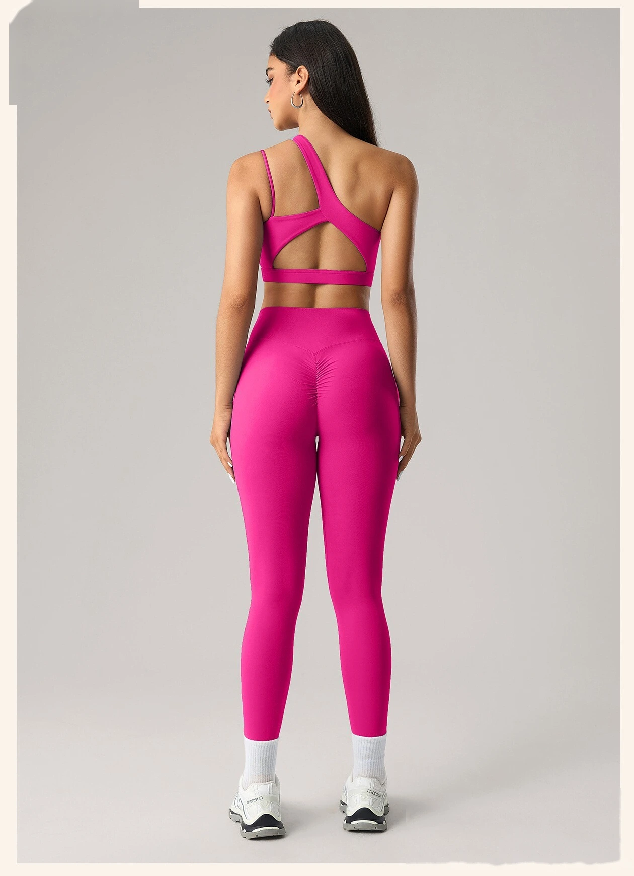 Women’s European American Yoga Active Set Beauty Back Sports Bra Gym Pants Fitness 2 Piece Set detail