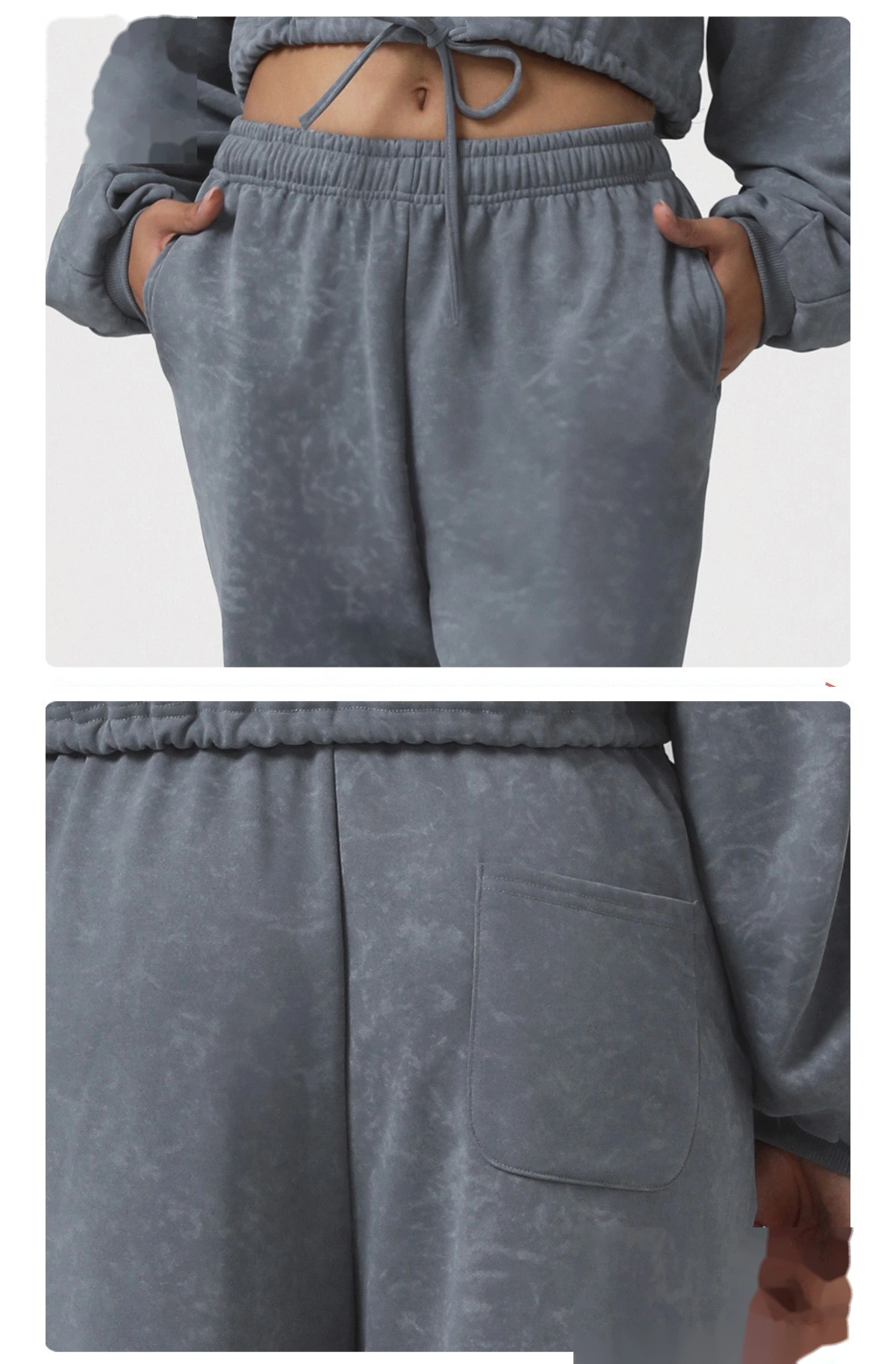Customizable Athletic Jogger Pants | Women's Printed High-Waist, Cuffed, for Running & Yoga Fitness detail