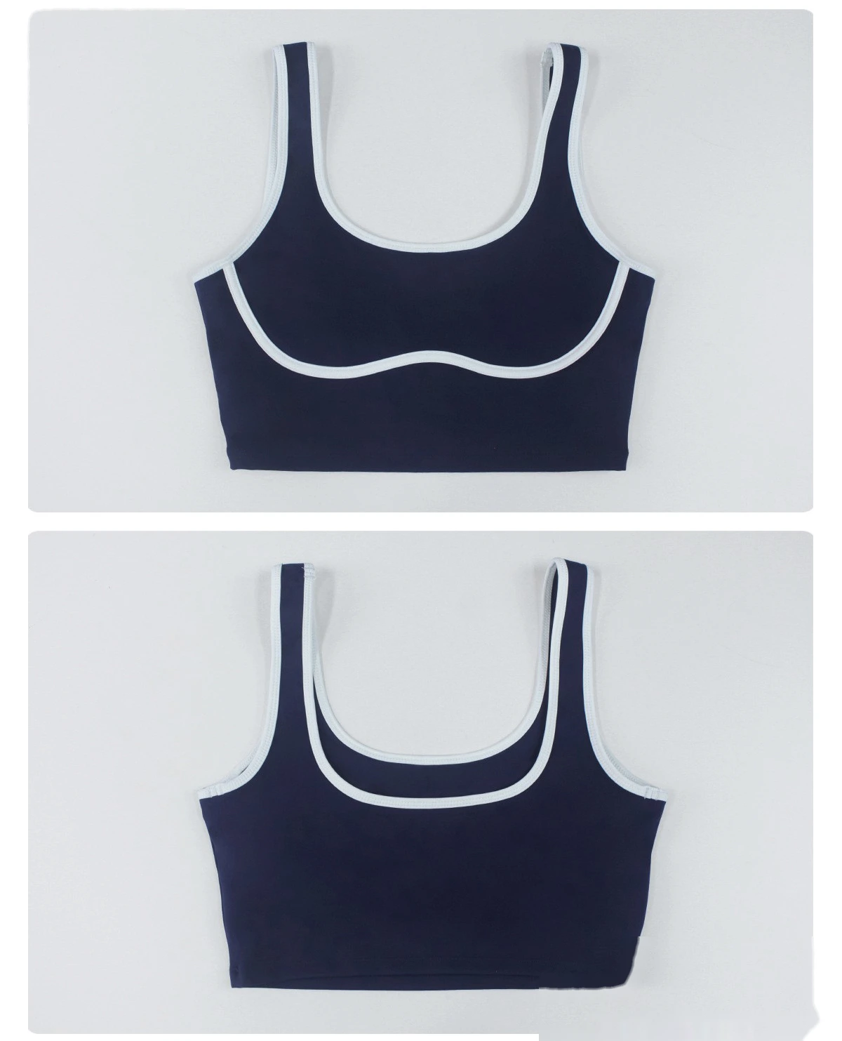 Custom Shockproof Yoga Bra - Color Block Cutout Breathable Push-Up Open Back Fitness Bra detail