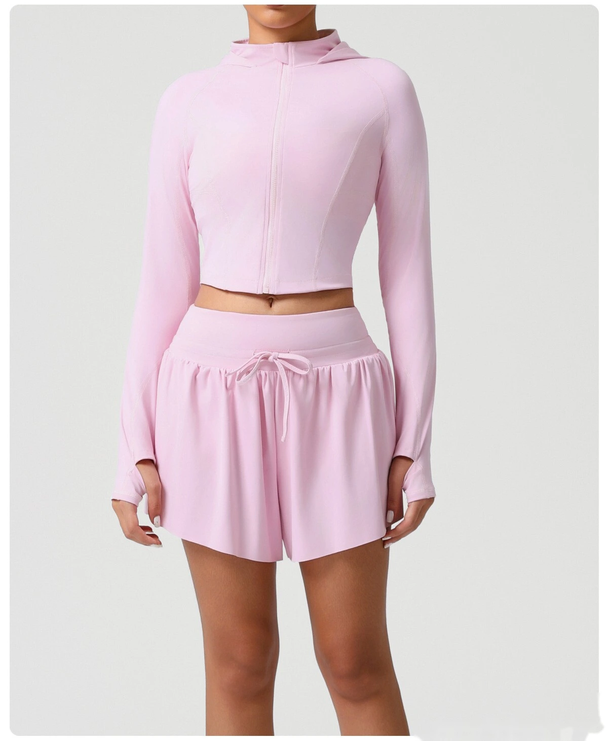 Customized Slim-fit Running Shirt New Fashion Fitness Jacket Naked Long-sleeved Yoga Dress Women detail