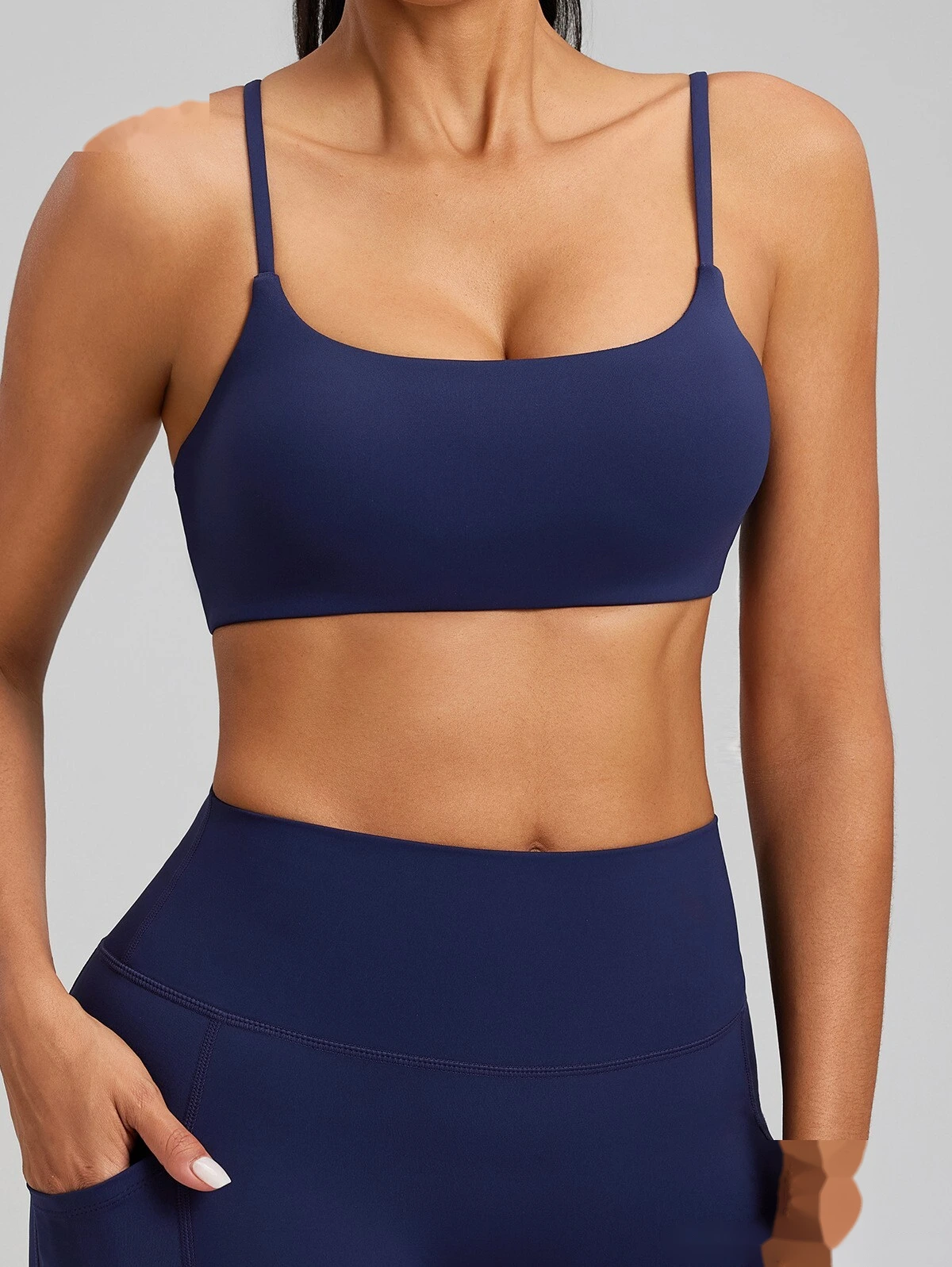 Custom yoga vest with chest pad sexy beauty back bra sports fitness bra women detail