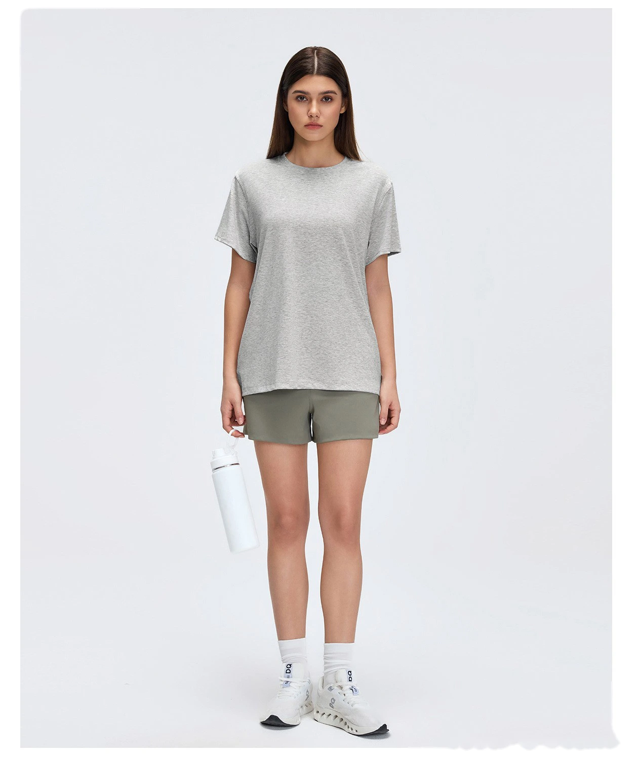 Custom Loose Short‑Sleeve Yoga & Fitness T‑Shirt for Women, Factory Direct Sales, Support Custom OEM/ODM detail