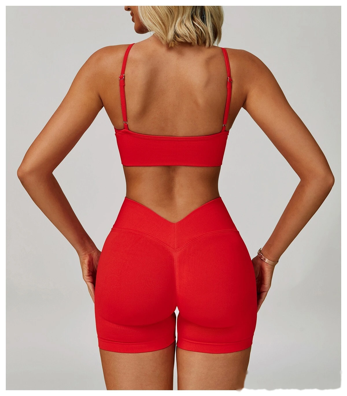 Custom-made yoga bra with beautiful back and quick-drying sports coat and running fitness yoga clothes. detail