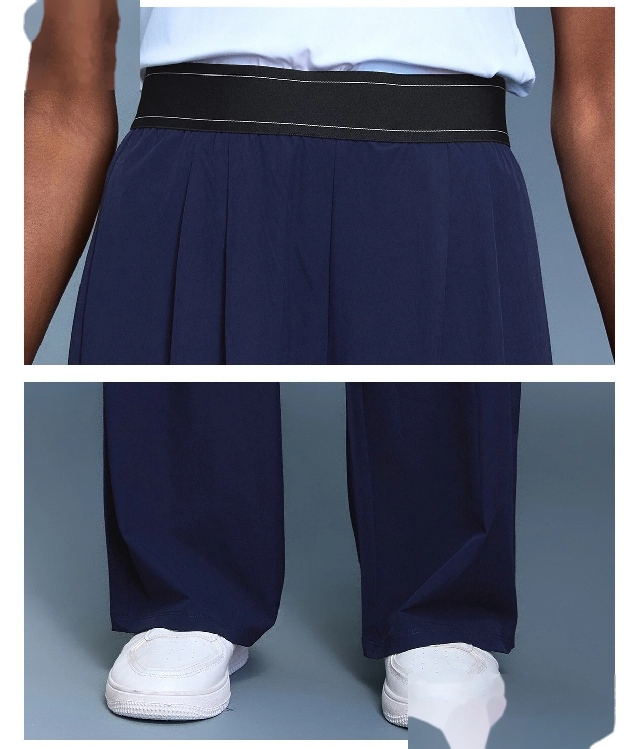 Custom autumn new casual wide-leg pants loose breathable straight sports pants women. detail