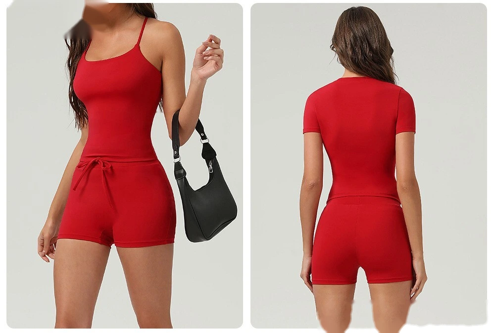 Naked hip yoga shorts high waist abdomen fitness pants female tight sports running shorts. detail