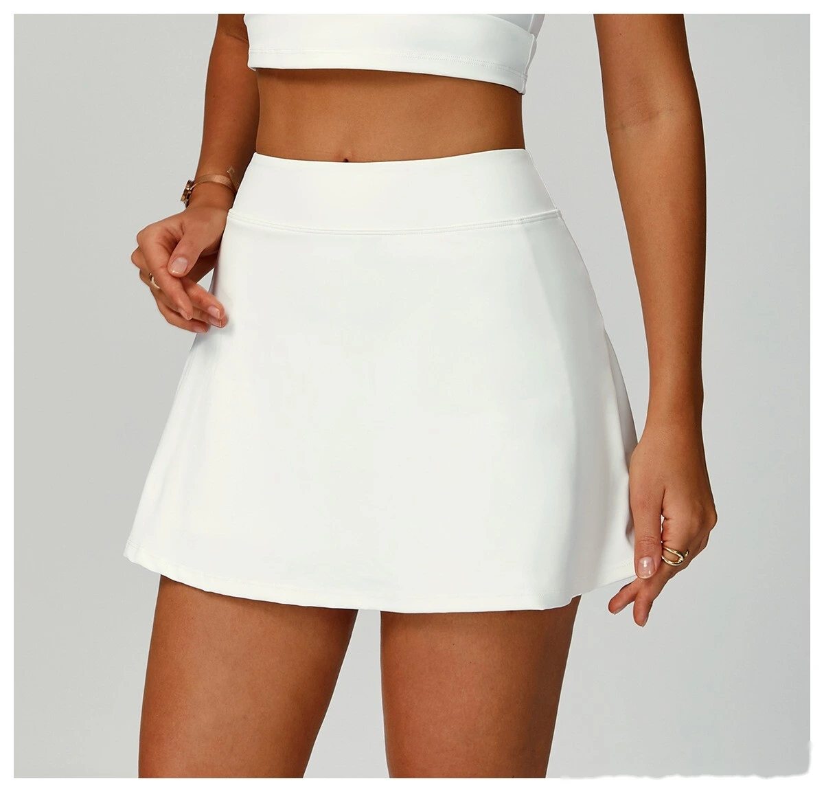 Customized sports skirt anti-exposure skirt pocket skirt women's tennis skirt yoga fitness suit detail
