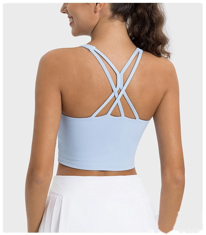 Custom-made sexy suspenders, beautiful suspenders, chest pads, yoga bras, earthquake-proof fitness sports bra detail