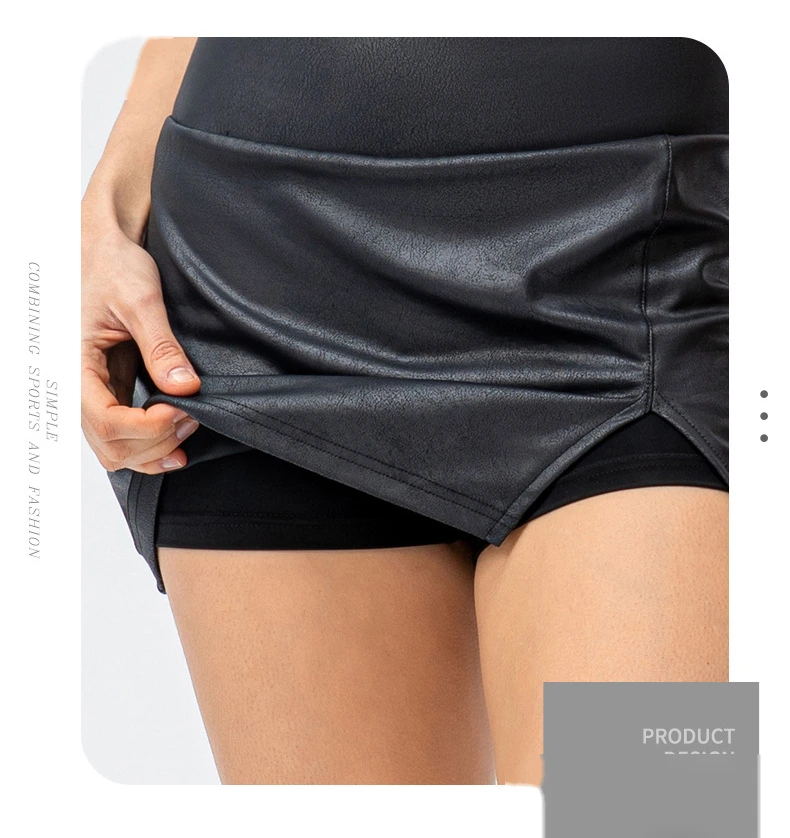 Women tennis skirts golf athletic workout running skorts with inner detail