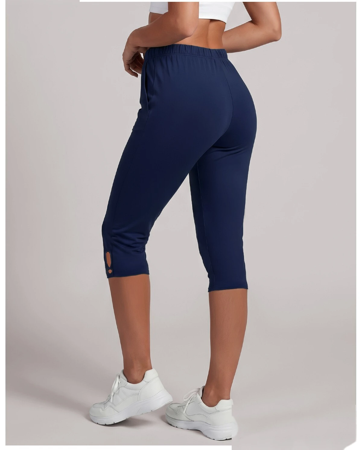 Women 7/8 Length High Rise Fitness Leggings, Compression Slimming Outdoor Sports Yoga Pants Custom Available detail