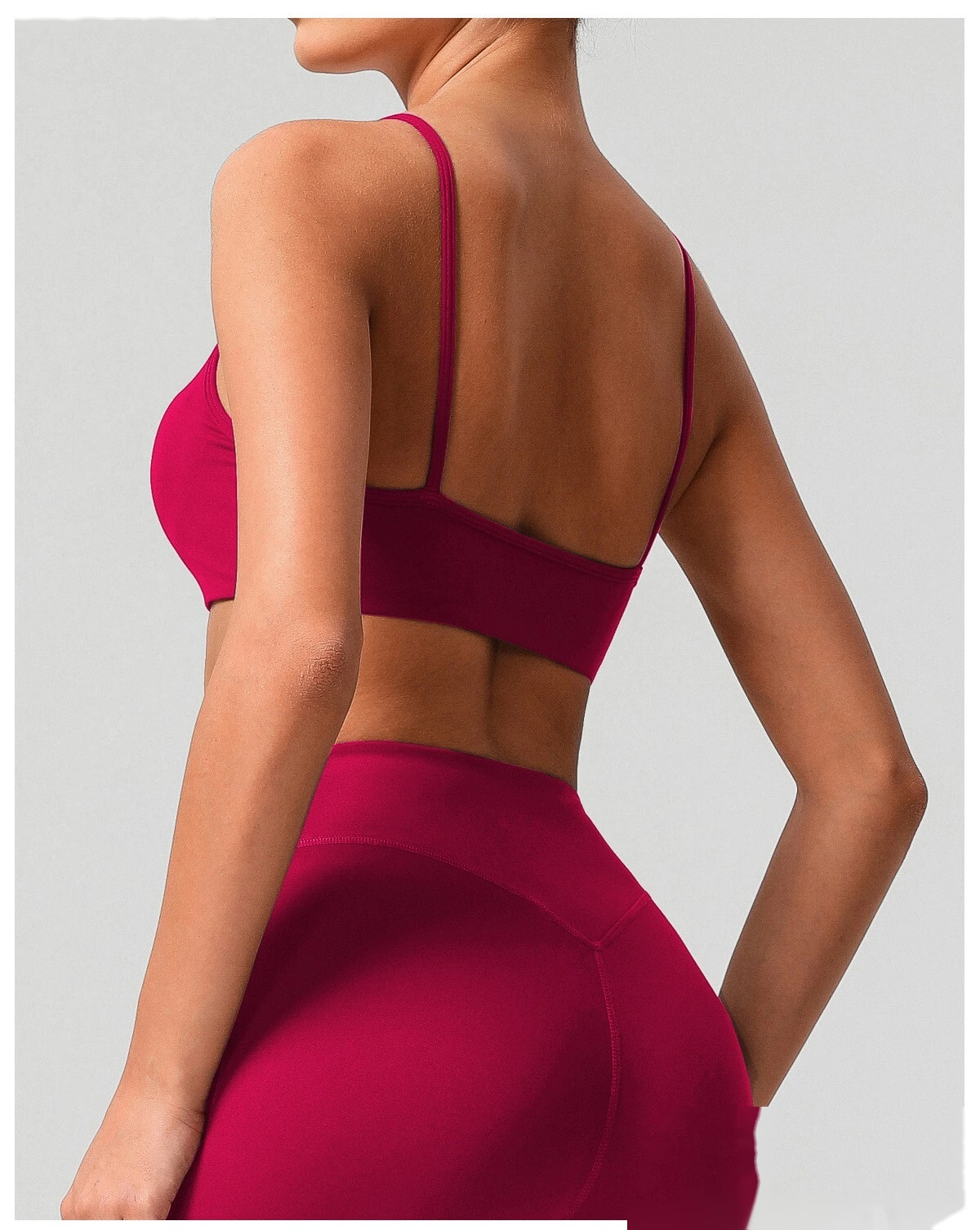 Custom Tight Yoga Bra - Women’s Thin-Strap Sexy Back Push-Up High-Elastic Fitness Sports Top detail