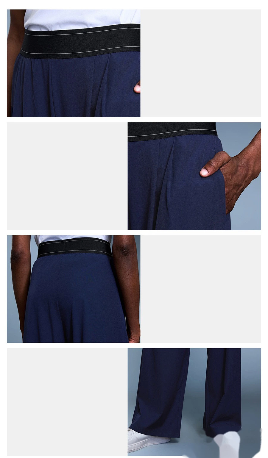 Custom autumn new slim wide-leg pants loose breathable straight sports pants women detail