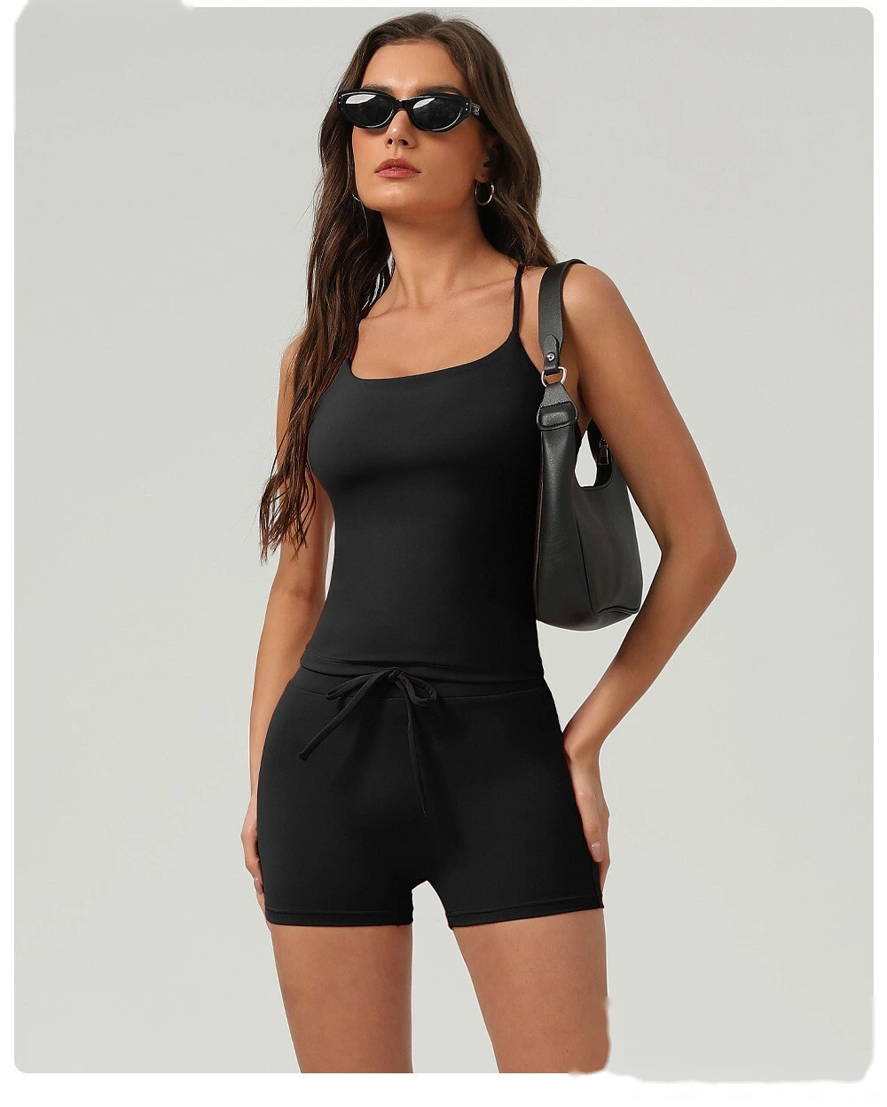 Naked hip yoga shorts high waist abdomen fitness pants female tight sports running shorts. detail