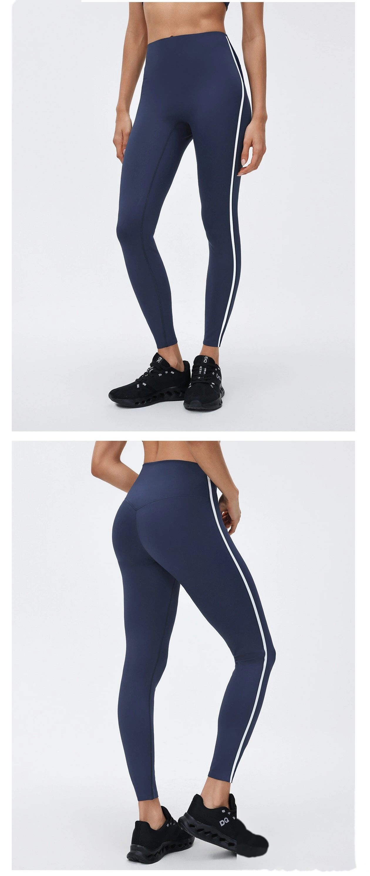 Custom High-Waisted Yoga Leggings - T-Line Free Nude Feel Butt-Lifting Tummy Control Activewear detail