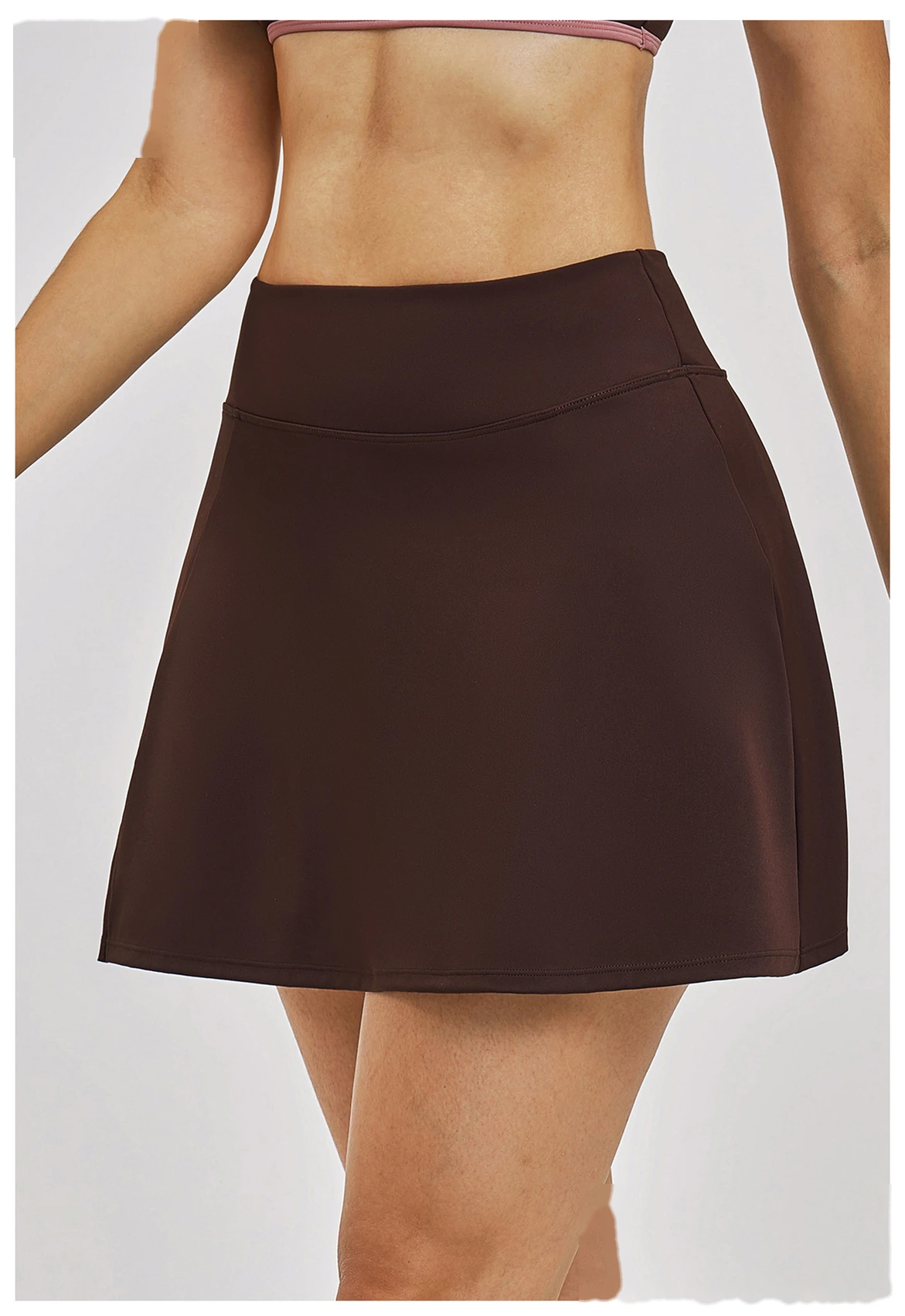 Custom Women’s A-Line Tennis Skort Anti-Exposure Liner Shorts Quick Dry Running Sports Skirt detail