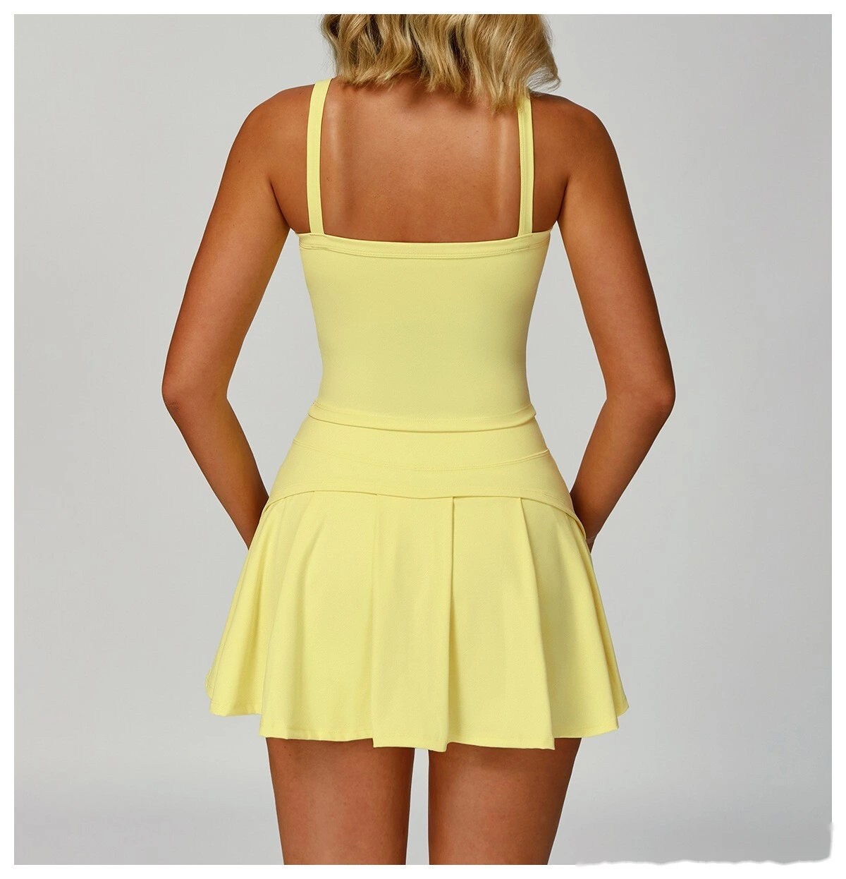Customized sports skirt anti-exposure skirt pocket skirt women's tennis skirt yoga fitness suit detail