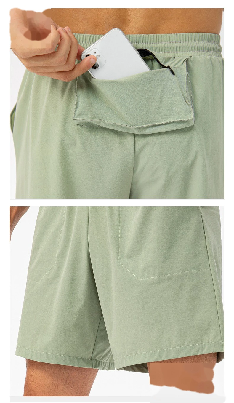 Customized men's summer loose running fitness shorts light and breathable quick-drying leisure sports pants. detail