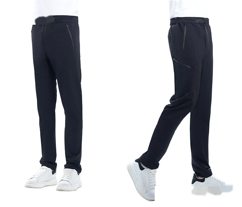 Customized outdoor mountaineering quick-drying pants men's woven casual plus-size sports running pants detail
