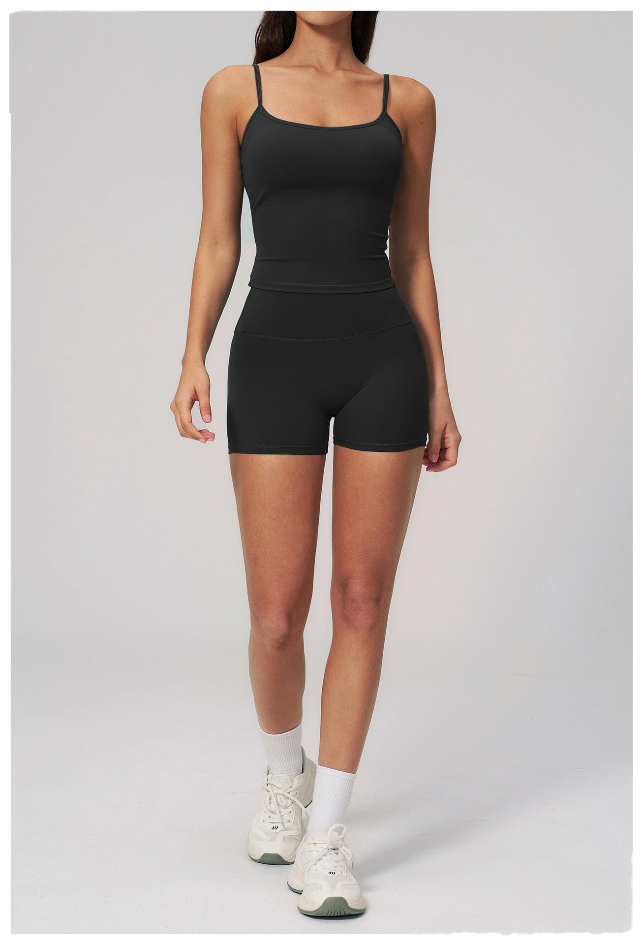 Custom Women's Brushed Fabric Fitted Tank Top Soft Slim Sports Vest for Yoga Running Workout detail