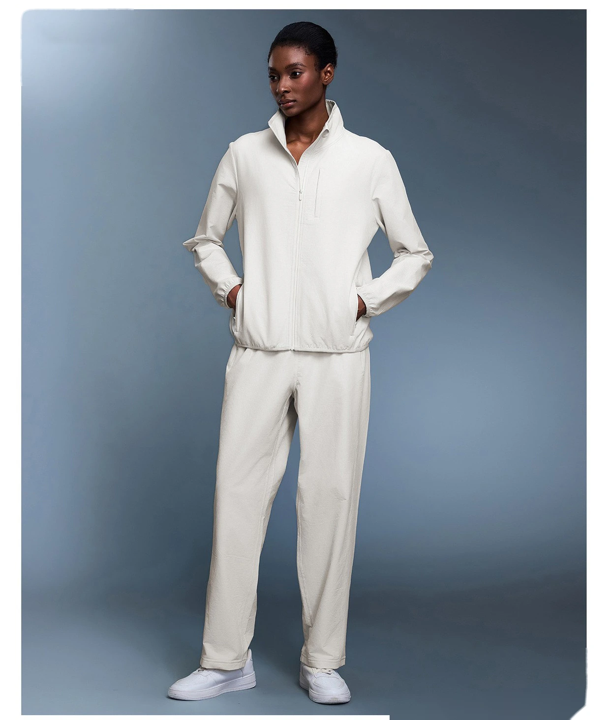 Custom autumn and winter warm casual pants loose straight pants Joker sports pants women detail