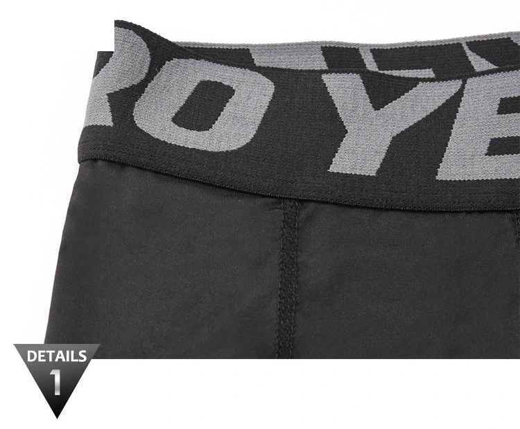 Men pro fitness compression shorts running train quick dry tights pants detail